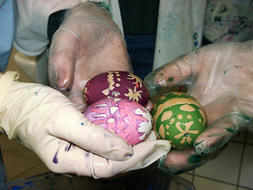 Gef&auml;rbte Eier